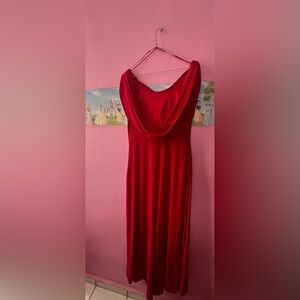 RED NIGHTWAY LONG DRESS